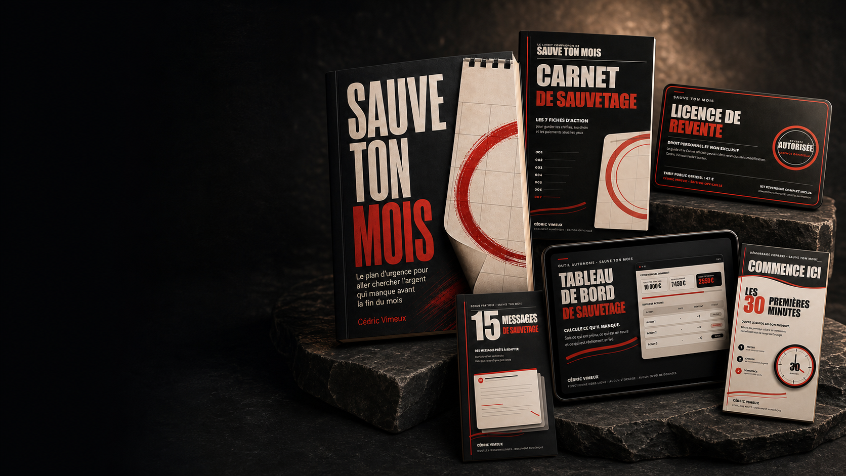L'offre SAUVE TON MOIS réunissant le guide et les cinq bonus