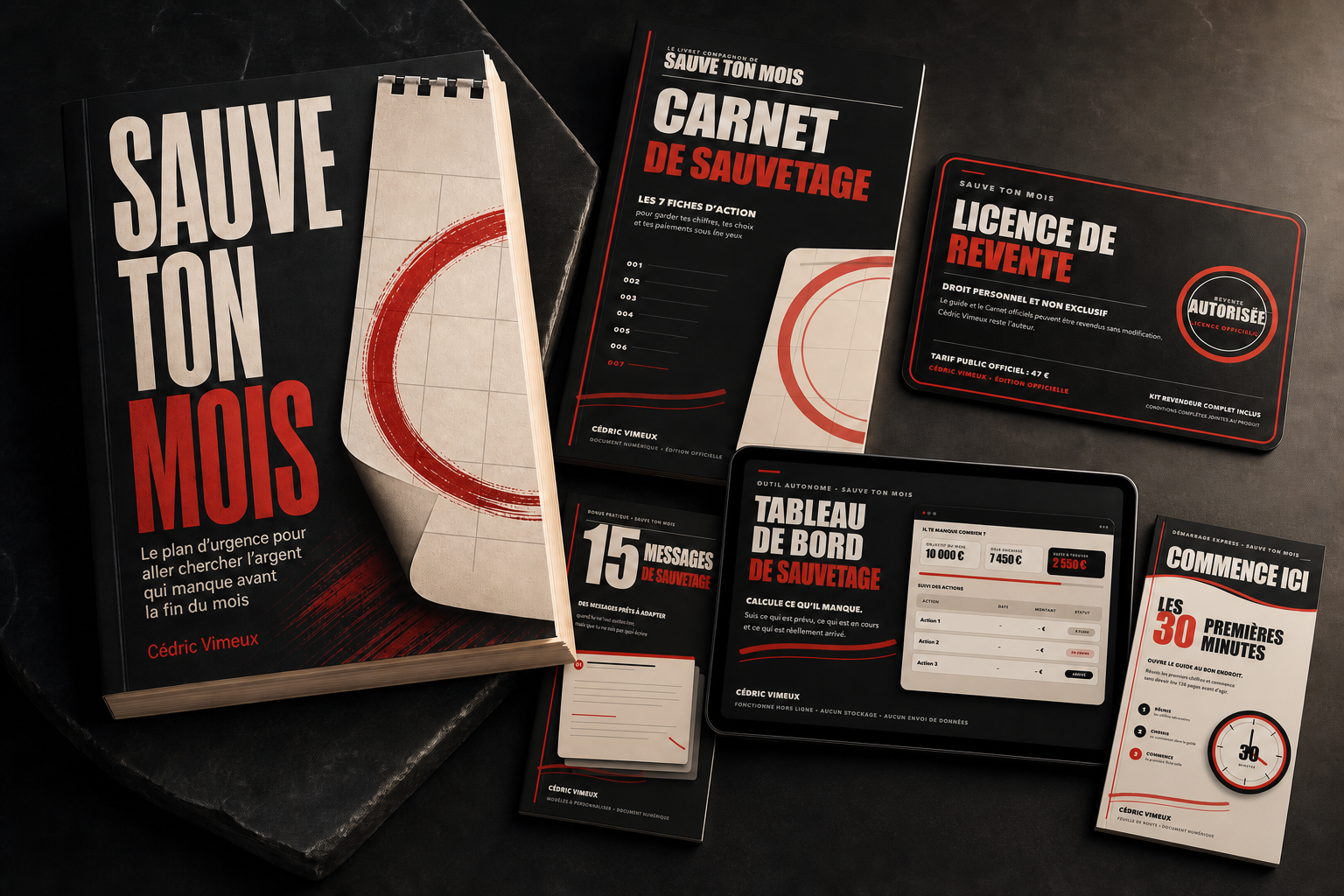 L'offre complète SAUVE TON MOIS avec le guide et les cinq bonus